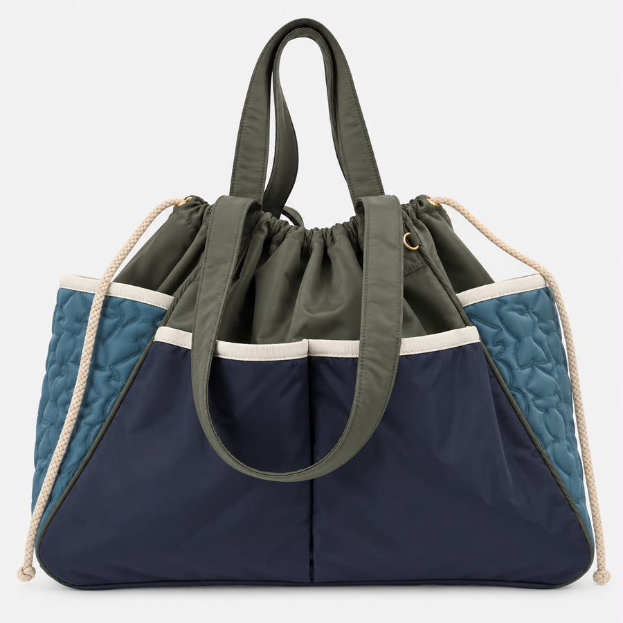 Nylon olive/bleu