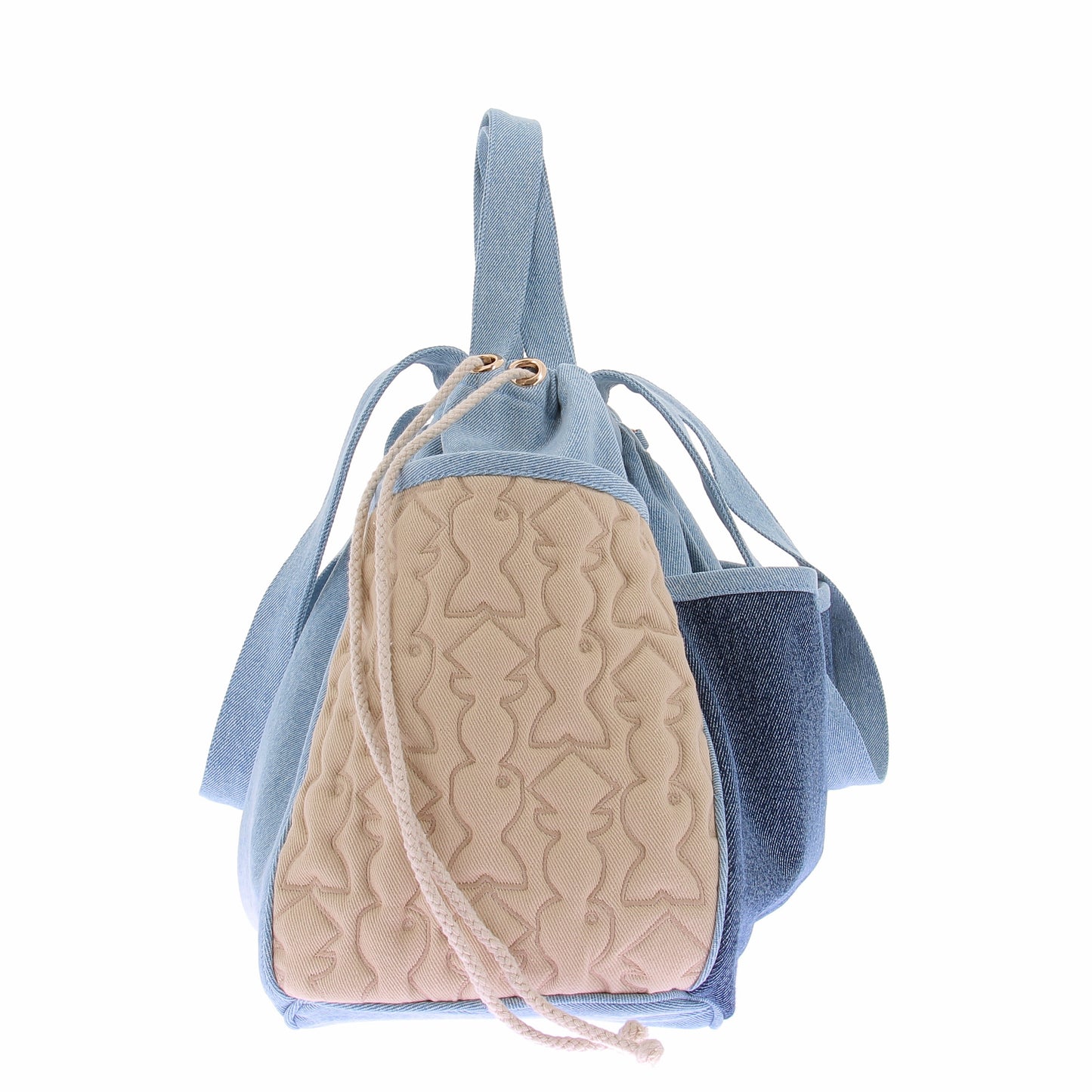 jean foncé-Jean clair-beige